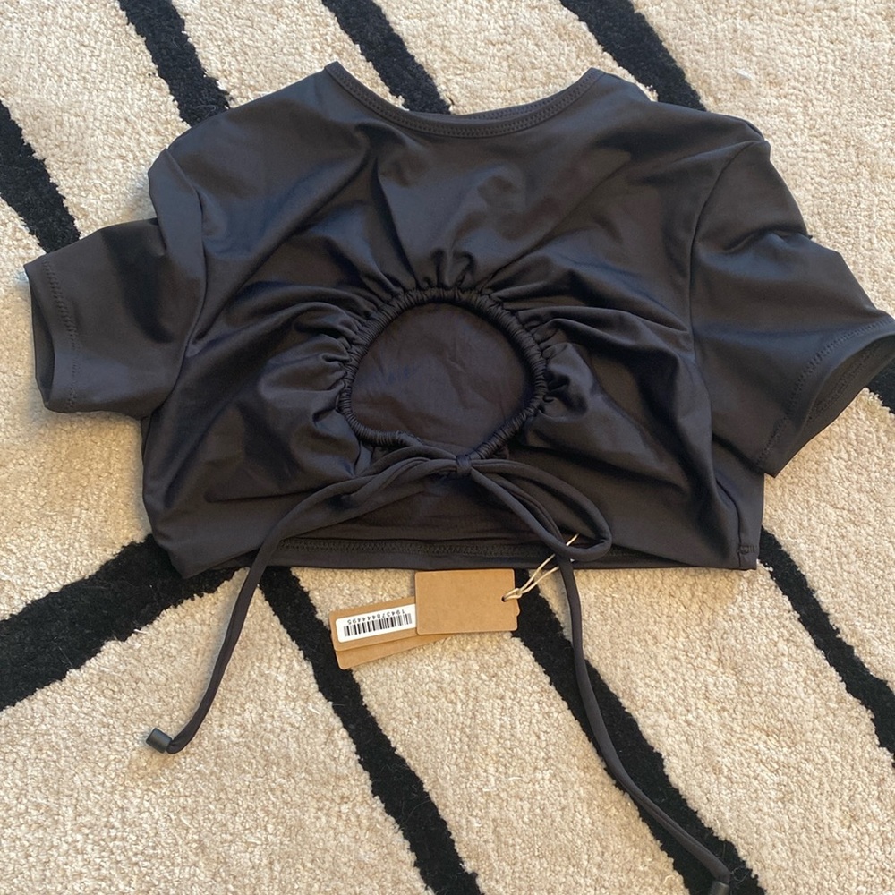 NWT! SKIMS Recycled Swim Ruched T-shirt